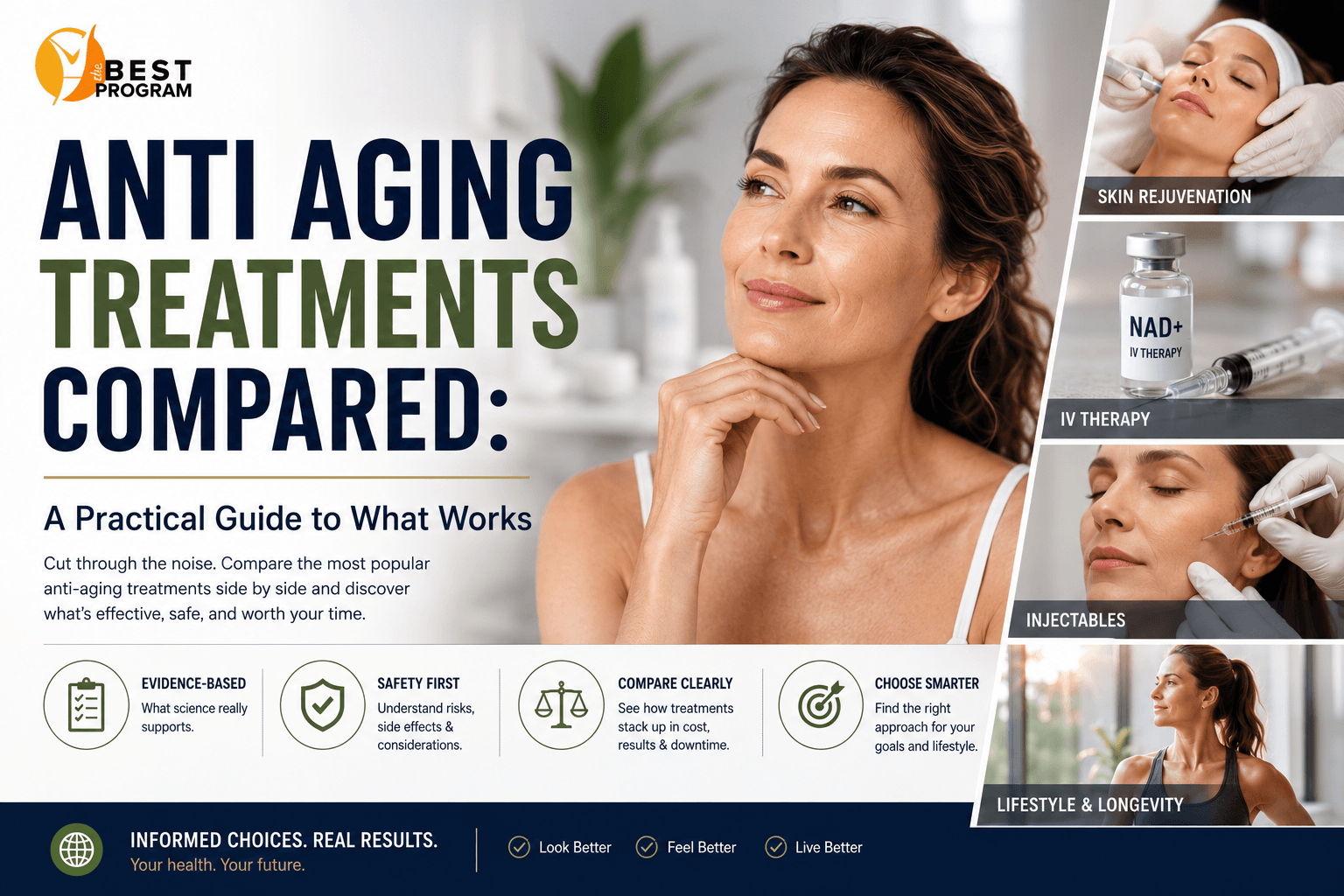Anti Aging Treatments Compared A Practical Guide to What Works