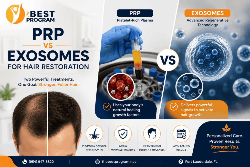 PRP vs Exosomes for Hair Restoration