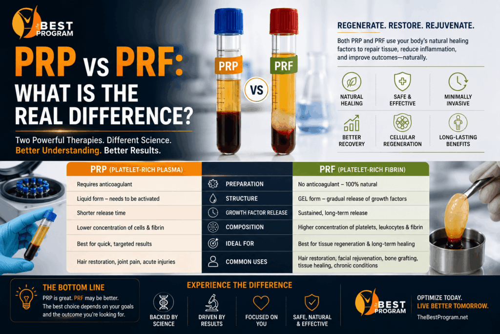PRP vs PRF What Is the Real Difference