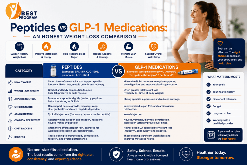 Peptides vs GLP-1 Medications An Honest Weight Loss Comparison