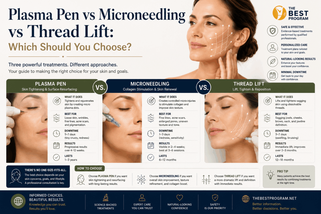 Plasma Pen vs Microneedling vs Thread Lift Which Should You Choose