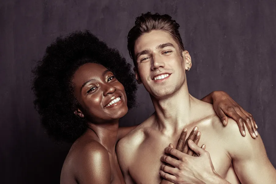 A happy couple with lustrous, radiant skin. Schedule Skin Glow IV Infusion treatment from Don D. Fisher, D.O. at The BEST Program in Fort Lauderdale.