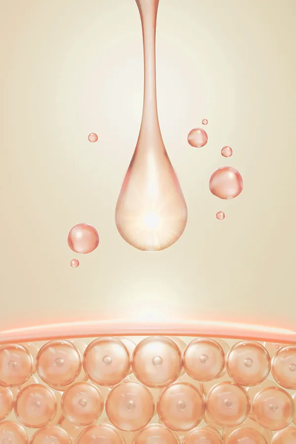 A drop of liquid about to hit skin. Get Skin Glow IV Infusion treatment from Don D. Fisher, D.O. at The BEST Program in Fort Lauderdale.